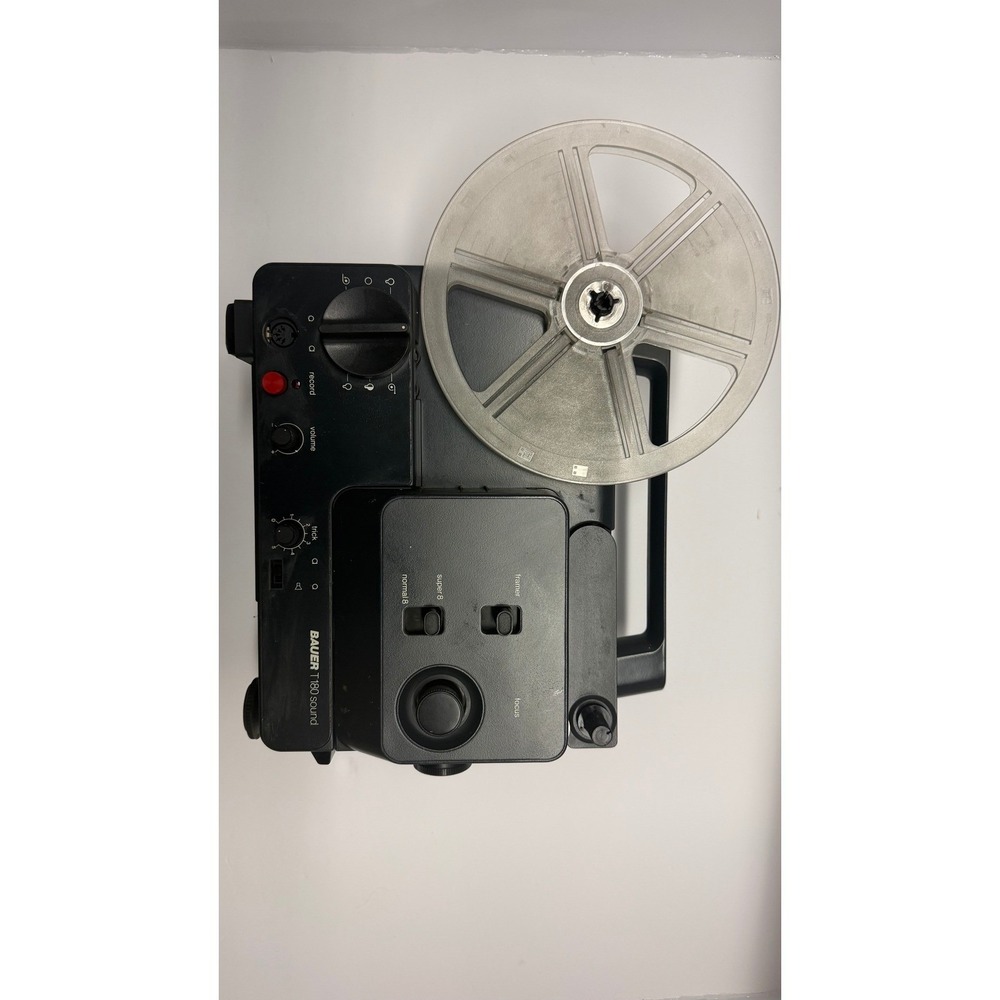 Bauer T180 Sound Movie Projector Super 8 Regular 8mm Vintage Film Projector